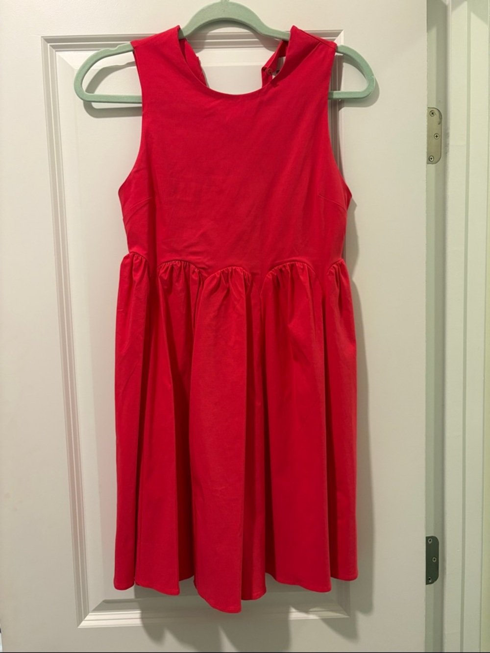 Maeve Bright Pink Sleeveless Fit-and-Flare Mini Dress